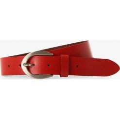 Vanzetti - Damski pasek skórzany, czerwony. Czerwone paski damskie Vanzetti, w paski, ze skóry, eleganckie. Za 129,95 zł.