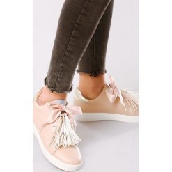 Beżowe Buty Sportowe Cute Pompon. Brązowe buty sportowe damskie Multu, bez wzorów, sportowe. Za 49,99 zł.