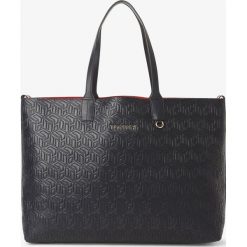 Tommy Hilfiger - Damska torba shopper, niebieski. Niebieskie torby damskie na zakupy TOMMY HILFIGER, bez wzorów, z tłoczeniem, bez dodatków. Za 649,95 zł.