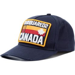 Czapka z daszkiem DSQUARED2 - BCM0237 05C00001 3073 Navy. Niebieskie czapki męskie Dsquared2, bez wzorów, z bawełny. W wyprzedaży za 519,00 zł.