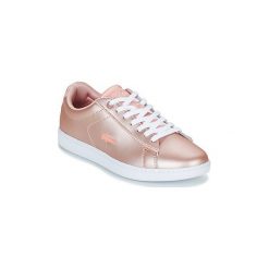 Buty Lacoste CARNABY EVO 118 7. Różowe trampki i tenisówki damskie marki Lacoste, bez wzorów, bez zapięcia. Za 439,00 zł.