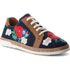 Półbuty SERGIO BARDI - Carugo SS127339318HB 670. Niebieskie półbuty damskie Sergio Bardi, bez wzorów, ze skóry, bez obcasa, na płaskiej podeszwie, bez zapięcia. W wyprzedaży za 159,00 zł.