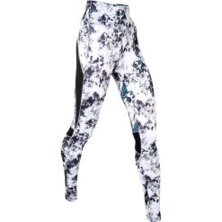 Legginsy sportowe, długie, LEVEL 3 bonprix czarno-ciemnoturkusowy z nadrukiem. Czarne spodnie damskie bonprix. Za 109,99 zł.