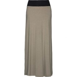 Spódnica shirtowa bonprix jasnooliwkowy. Zielone spódniczki damskie bonprix, na lato, w paski, z dzianiny, długie, maxi. Za 74,99 zł.