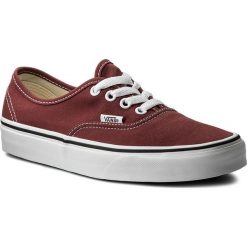 Tenisówki VANS - Authentic VN0A38EMQ9S Apple Butter/True White. Czerwone półbuty damskie Vans, na co dzień, bez wzorów, z gumy, bez obcasa, na płaskiej podeszwie, bez zapięcia. W wyprzedaży za 199,00 zł.