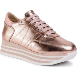 Sneakersy EVA MINGE - EM-11-05-000044 112. Różowe półbuty damskie Eva Minge, bez wzorów, ze skóry, bez obcasa, na obcasie, bez zapięcia. Za 399,00 zł.