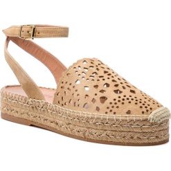 Espadryle TwinSet Espadrillas 191TCP062. Brązowe espadryle damskie Twinset, bez wzorów, bez obcasa. W wyprzedaży za 449,00 zł.