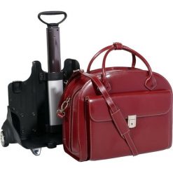 Torba MCKLEIN Glen Ellyn 15.6 cali Czerwony. Czerwone torby na laptopa Mcklein, bez wzorów, ze skóry, eleganckie. Za 1310,99 zł.