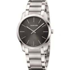 Calvin Klein City Zegarek Srebrny. Szare zegarki damskie Calvin Klein, srebrne. Za 1146,95 zł.