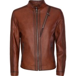 Kurtka REMO SKKS000064. Pomarańczowe kurtki męskie Giacomo Conti, na lato, m, bez wzorów, ze skóry, bez kaptura. Za 2499,00 zł.