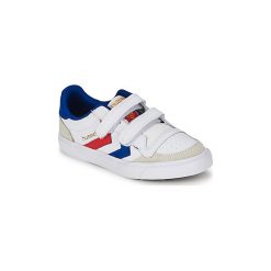 Buty Dziecko Hummel STADIL JR VELCRO. Białe trampki dziewczęce Hummel, bez wzorów, bez zapięcia. Za 259,00 zł.