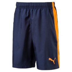 Puma Spodenki Active Ess Woven Shorts Peacoat 176. Niebieskie spodenki i szorty męskie marki Puma, m, sportowe, na fitness i siłownię. W wyprzedaży za 59,00 zł.