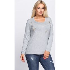Bluzki damskie: Szara Bluzka Black Rose
