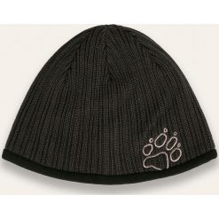 Jack Wolfskin - Czapka. Czarne czapki męskie Jack Wolfskin, bez wzorów, z poliesteru. W wyprzedaży za 79,90 zł.