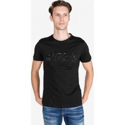 Antony Morato Koszulka Czarny. Czarne koszulki sportowe męskie Antony Morato, l, z nadrukiem, z bawełny, bez kołnierzyka, z krótkim rękawem, krótkie. Za 171,95 zł.