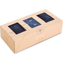 Zestaw 3 par wysokich skarpet unisex CAMEL ACTIVE - 6473X Navy 545. Niebieskie skarpetki damskie marki Camel Active, bez wzorów, z elastanu. Za 49,00 zł.