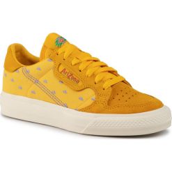 Buty adidas - Continental Vulc FV2709 Supcol/Supcol/Supcol. Żółte buty sportowe damskie Adidas, ze skóry, eleganckie. W wyprzedaży za 259,00 zł.