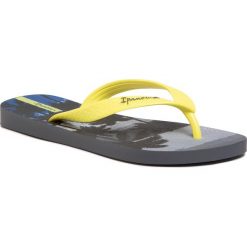 Japonki IPANEMA - Classic VIII Kids 82777 Dark Grey/Neon Yellow 25039. Żółte sandały dziewczęce Ipanema, z tworzywa sztucznego. Za 59,99 zł.