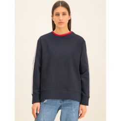 Bluza TOMMY HILFIGER Raven WW0WW26676. Niebieskie bluzy damskie TOMMY HILFIGER, xs, bez wzorów, z bawełny, bez rękawów, bez kaptura. W wyprzedaży za 259,00 zł.
