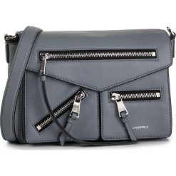 Torebka KARL LAGERFELD - 96KW3051 Washed Indigo. Szare listonoszki damskie KARL LAGERFELD, bez wzorów, ze skóry, bez dodatków. W wyprzedaży za 1079,00 zł.