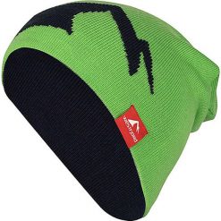 Czapki męskie: Dwustronna czapka beanie „Westfjord” w kolorze jasnozielono-granatowym