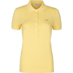 Koszulka Polo Lacoste. Żółte koszulki damskie Lacoste, z aplikacjami, z bawełny, klasyczne, polo, bez rękawów. Za 249,00 zł.
