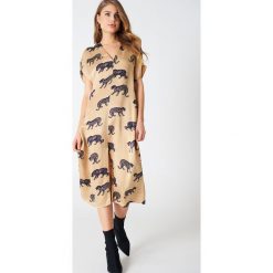 Sukienki hiszpanki: Twist & Tango Sukienka typu kaftan Regina – Beige