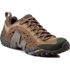 Trekkingi MERRELL - Intercept J73705 Moth Brown. Pomarańczowe trapery męskie Merrell, ze skóry, bez zapięcia. W wyprzedaży za 299,00 zł.
