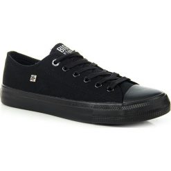 Trampki męskie całe czarne Big Star AA174009 - czarny. Czarne buty sportowe męskie . Za 89,99 zł.