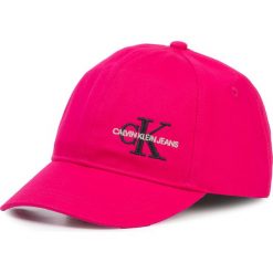 Czapka z daszkiem CALVIN KLEIN JEANS - Monogram Baseball Cap IU0IU00074 TRZ. Różowe czapki damskie Calvin Klein Jeans, bez wzorów, z bawełny. Za 119,00 zł.