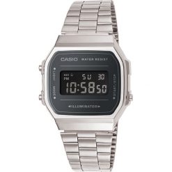 Casio - Zegarek. Szare, cyfrowe zegarki damskie CASIO, ze stali. Za 249,90 zł.