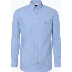 BOSS Casual - Koszula męska – Mabsoot, niebieski. Niebieskie koszule męskie BOSS Casual, m, z aplikacjami, casualowe, bez kołnierzyka, bez rękawów. Za 299,95 zł.
