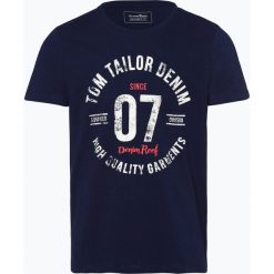 Tom Tailor Denim - T-shirt męski, niebieski. Niebieskie t-shirty męskie TOM TAILOR DENIM, xl, z nadrukiem, z bawełny, vintage, bez kołnierzyka. Za 59,95 zł.