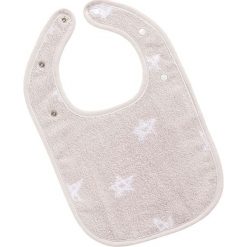 Śliniaczek "Baby Stars" w kolorze szarym. Szare śliniaki Vossen, bez wzorów, z bawełny. W wyprzedaży za 24,95 zł.
