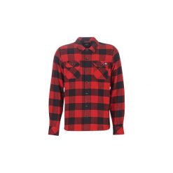 Koszule z długim rękawem Dickies SACRAMENTO. Czerwone koszule męskie Dickies, s, bez wzorów, bez kołnierzyka, z długim rękawem. Za 239,00 zł.