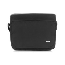 CZARNA TORBA LISTONOSZKA NA RAMIĘ UNISEX V-06-BL. Czarne listonoszki męskie Paolo Peruzzi, bez wzorów, na ramię. Za 80,00 zł.