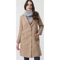 Beżowy Płaszcz Seward. Brązowe płaszcze damskie Born2be, s, eleganckie, długie. Za 219,99 zł.