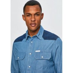 Calvin Klein Jeans - Koszula. Niebieskie koszule męskie Calvin Klein Jeans, s, bez wzorów, z bawełny, klasyczne, z klasycznym kołnierzykiem, z długim rękawem. W wyprzedaży za 199,90 zł.