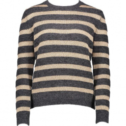 Sweter w kolorze brązowo-beżowym. Brązowe swetry klasyczne damskie Gottardi, s, z wełny, z okrągłym kołnierzem. W wyprzedaży za 173,95 zł.