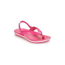 Japonki Dziecko Crocs CROCBAND STRAP FLIP K. Różowe klapki dziewczęce Crocs. Za 89,00 zł.