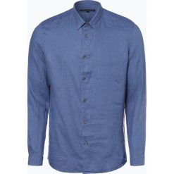 Drykorn - Męska koszula lniana – Ruben, niebieski. Niebieskie koszule męskie DRYKORN, m, bez wzorów, eleganckie, bez kołnierzyka, bez rękawów. Za 449,95 zł.