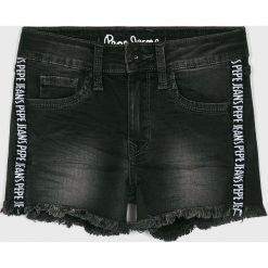Pepe Jeans - Szorty dziecięce Elsy Night 128-180 cm. Szare spodenki dziewczęce Pepe Jeans, bez wzorów, z elastanu, casualowe. W wyprzedaży za 149,90 zł.