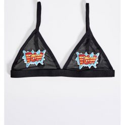 Biustonosz - Czarny. Czarne biustonosze Sinsay, bez wzorów. Za 24,99 zł.