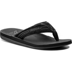 Japonki KAPPA - Sea 242463 Black 1111. Czarne klapki męskie Kappa, bez wzorów, z tworzywa sztucznego. Za 79,00 zł.