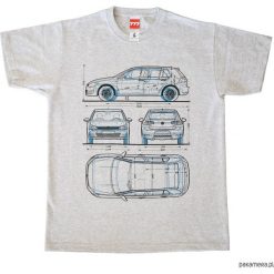 Koszulka VOLKSWAGEN GOLF 7 - 1 grey. Szare bluzki damskie z golfem Pakamera. Za 77,00 zł.