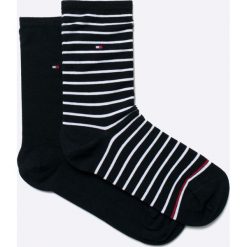 Tommy Hilfiger - Skarpetki(2-pak). Czarne skarpetki damskie TOMMY HILFIGER, z bawełny. Za 44,90 zł.