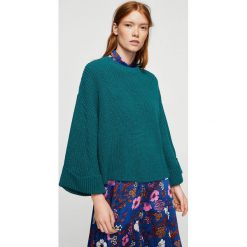 Mango - Sweter Loose. Szare bez kategorii Mango, s, z dzianiny, z okrągłym kołnierzem. W wyprzedaży za 59,90 zł.