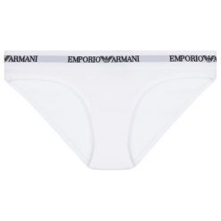 Figi klasyczne Emporio Armani Underwear 162525 CC317 00010. Białe figi damskie Emporio Armani Underwear, xl, bez wzorów, z elastanu. W wyprzedaży za 99,00 zł.