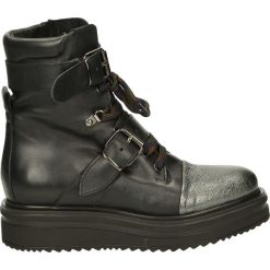 Botki - 2266 VIT NERO. Czarne botki damskie skórzane marki Venezia. Za 299,00 zł.