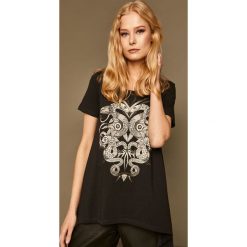 Medicine - T-shirt by Karolina Cecot, Tattoo Konwent. Szare bluzki damskie MEDICINE, s, z nadrukiem, z bawełny, casualowe, z okrągłym kołnierzem, z krótkim rękawem. W wyprzedaży za 41,90 zł.